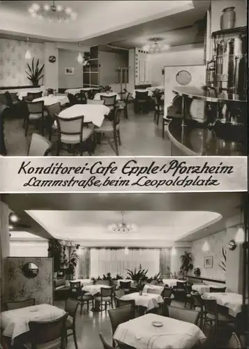 Pforzheim Konditorei Cafe Epple Lammstrasse Leopoldplatz *