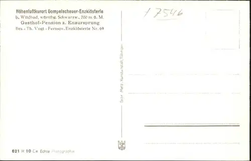 Enzkloesterle Enzursprung *