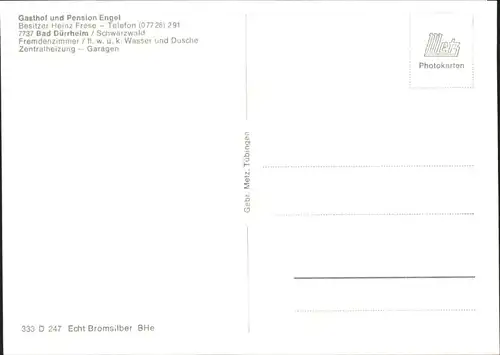 Bad Duerrheim Gasthof Pension Engel *