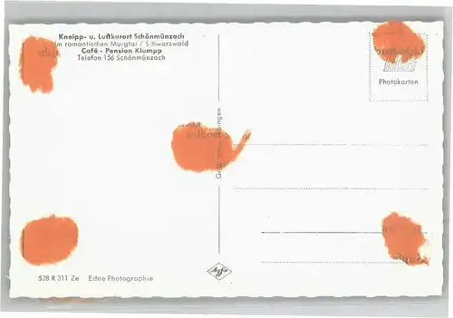 Schoenmuenzach Pension Klumpp *