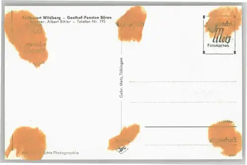 Wildberg Schwarzwald Wildberg Gasthof Pension Baeren * / Wildberg /Calw LKR
