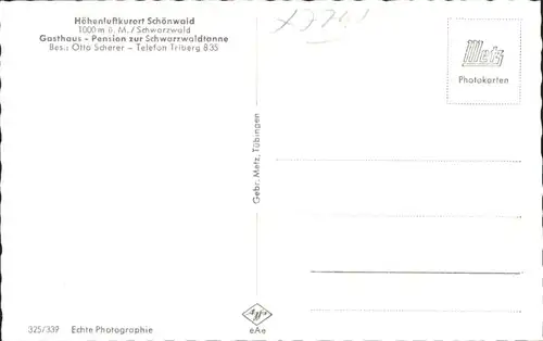 Schoenwald Pension zur Schwarzwaldtanne *