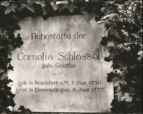 Emmendingen Ruhestaette Cornelia Schlosser *
