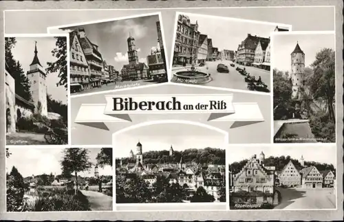 Biberach Riss Marktplatz Gigelturm Kapellenplatz *