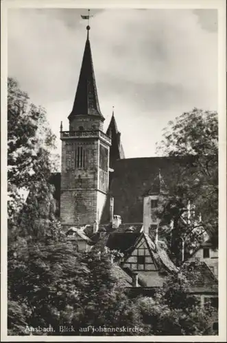 wu81749 Ansbach Mittelfranken Ansbach Johanneskirche * Kategorie. Ansbach Alte Ansichtskarten