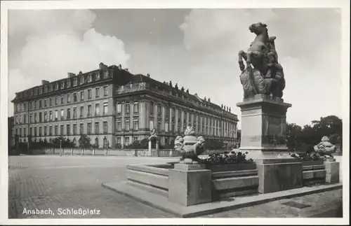 wu81763 Ansbach Mittelfranken Ansbach Schlossplatz * Kategorie. Ansbach Alte Ansichtskarten