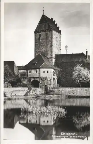 Dinkelsbuehl Rothenburger Tor Weiher *