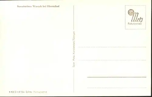 Oberstdorf Sanatorium Wasach *