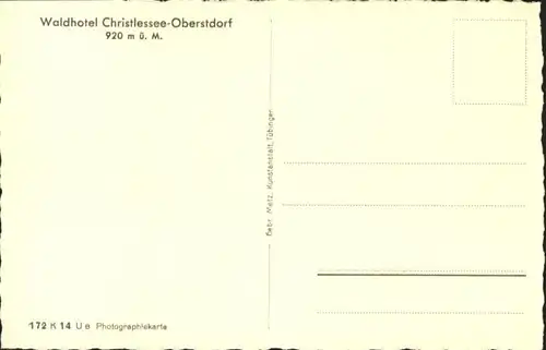 Oberstdorf Waldhotel Christlessee *