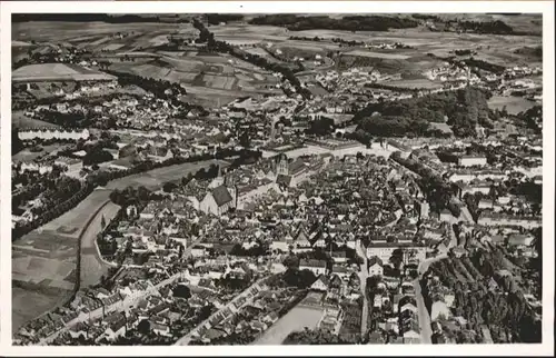 wu83496 Ansbach Mittelfranken Ansbach Fliegeraufnahme * Kategorie. Ansbach Alte Ansichtskarten