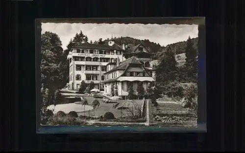 Bad Herrenalb Schwarzwald Kurhaus Sanatorium Gruener Wald *