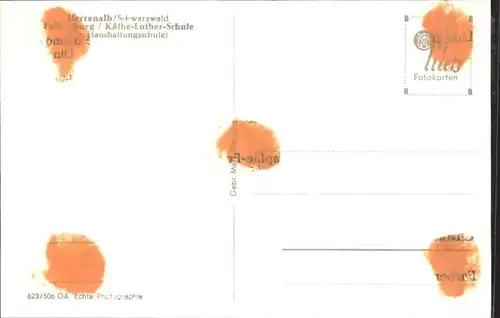Bad Herrenalb Schwarzwald Falkenburg Kaethe Luther-Schule *