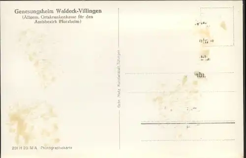 Pforzheim Genesungsheim Waldeck-Villingen *