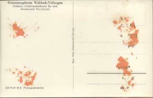 Pforzheim Genesungsheim Waldeck-Villingen *