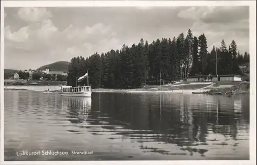 Schluchsee Strandbad Schiff *