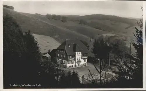 Schoenau Schwarzwald Kurhaus Wiedener Eck *