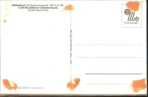 Schluchsee Cafe Konditorei Zimmermann *