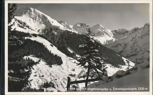 Oberstdorf Kuhgehrenspitze Schafalpenkoepfe *