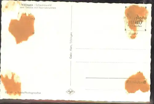 Villingen-Schwenningen Villingen Narrobrunnen * / Villingen-Schwenningen /Schwarzwald-Baar-Kreis LKR