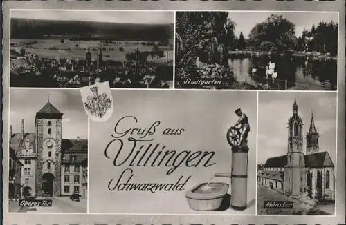 Villingen-Schwenningen Villingen Oberes Tor Muenster Stadtgarten * / Villingen-Schwenningen /Schwarzwald-Baar-Kreis LKR