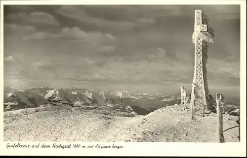 Oberstaufen Allgaeu Gipfelkreuz Hochgrat *