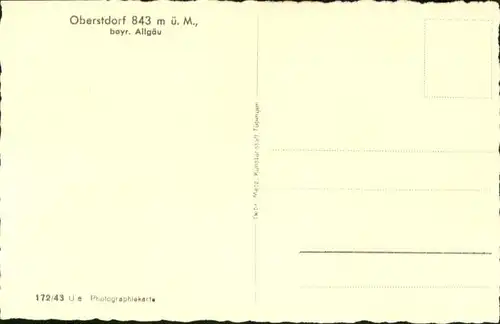 Oberstdorf Neujahrskarte Allgaeu *