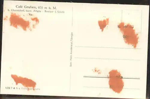 Oberstdorf Cafe Gruben Allgaeu *
