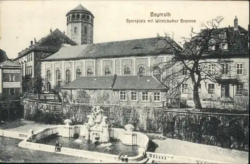 Bayreuth Opernplatz Wittelsbacher Brunnen x
