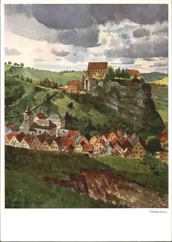 Pottenstein Oberfranken Pottenstein Aquarell nach Gustav Luettgens * / Pottenstein /Bayreuth LKR