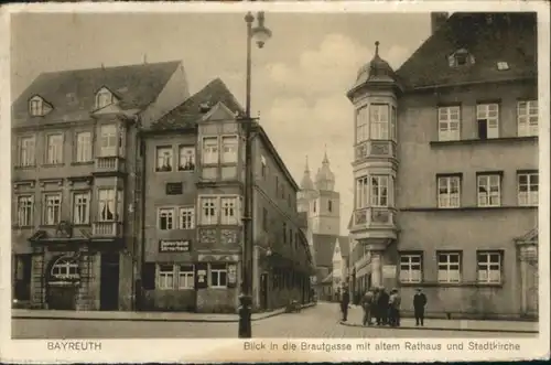 Bayreuth Brautgasse Rathaus Kirche x