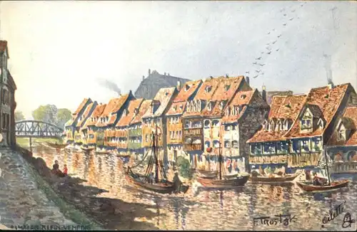 Bamberg Kuenstler F. Trost Klein Venedig *