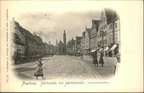 Augsburg Jakobsplatz Jakoberkirche *