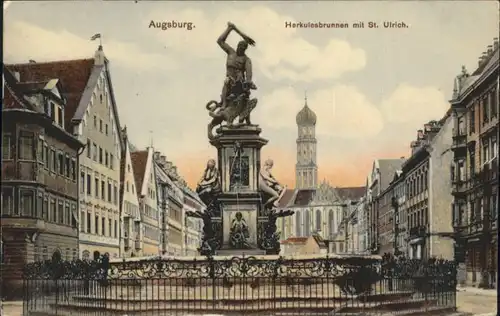 Augsburg Herkulesbrunnen St Ulrich x