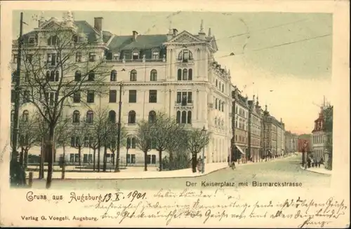 Augsburg Kaiserplatz Bismarckstrasse x