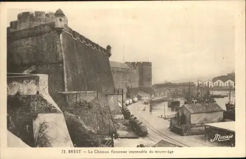 ww84353 Brest Finistere Brest Chateau Forteresse Moyen age * Kategorie. Brest Alte Ansichtskarten