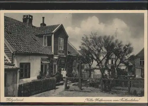 Helgoland Helgoland Villa Hoffmann von Fallersleben * / Helgoland /Pinneberg LKR