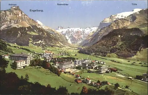 ww89094 Engelberg OW Engelberg Hahnen Spannoerter Titlis * Kategorie. Engelberg Alte Ansichtskarten