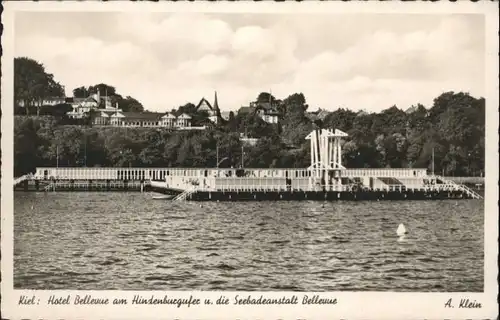 Kiel Hotel Bellevue Hindenburgufer Badeanstalt *