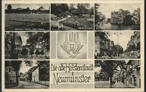 Neumuenster Holstenstadt Einfeld A. H. Strasse Muehlenbruecke *