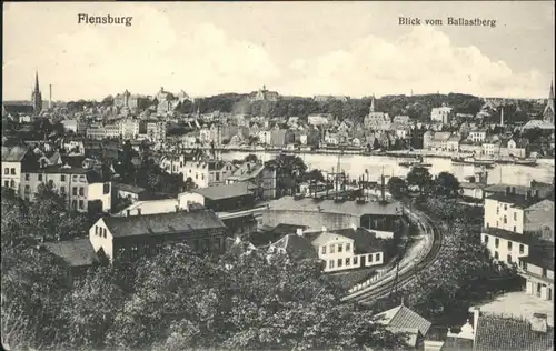 Flensburg Blick vom Ballastberg x