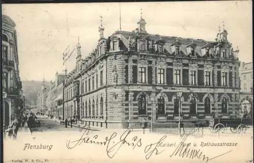 Flensburg Kaiserliche Post Rathausstrasse x