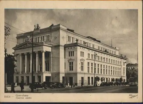ww93124 Riga Lettland Riga Opernhaus Operas Nams * Kategorie. Riga Alte Ansichtskarten