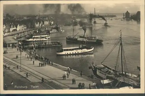 Flensburg Hafen Dampfer *