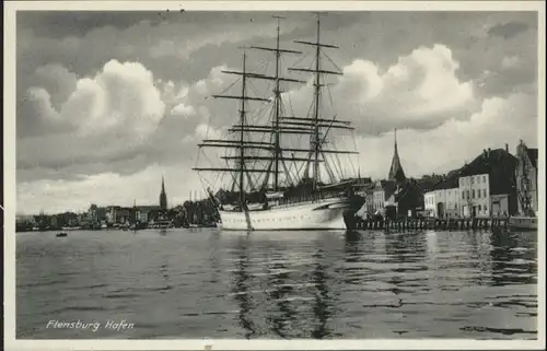 Flensburg Hafen Segelschiff *