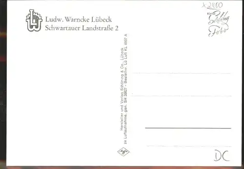 Luebeck Fa. Ludw. Warncke Schwartauer Strasse *