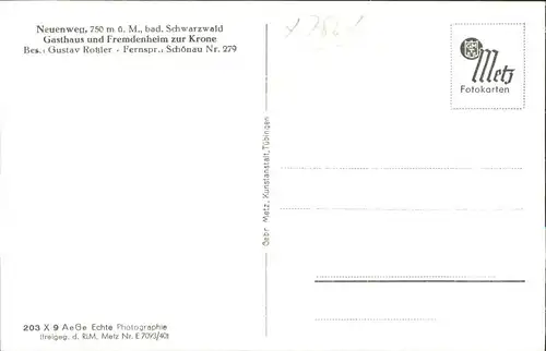 wx33307 Neuenweg Neuenweg Schwarzwald Schoenau  * Kategorie. Neuenweg Alte Ansichtskarten