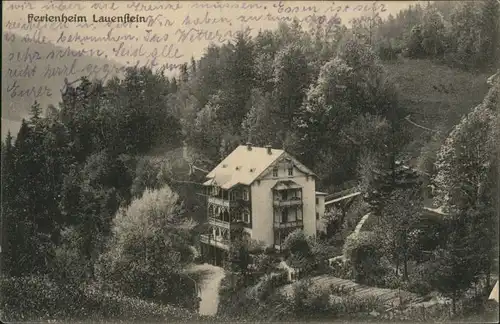 wx43070 Lauenstein Erzgebirge Ferienheim Kategorie. Geising Alte Ansichtskarten