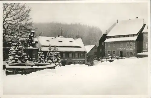 wx43071 Lauenstein Erzgebirge Marktplatz Kategorie. Geising Alte Ansichtskarten