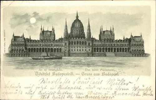 Budapest Parlament Schiff Kat. Budapest