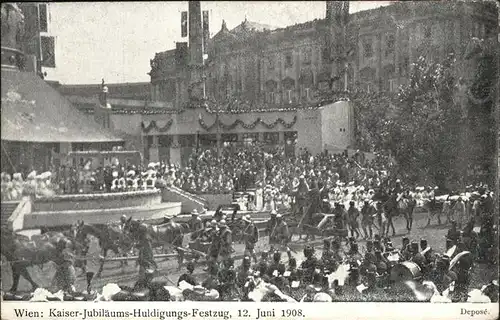 Wien Oesterreich Kaiser Jubilaeums Huldigungs Festzug Kat. Wien